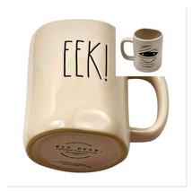 Eek Mummy Halloween  Rae Dunn Mug Ceramic White Black - $23.71