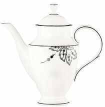 Lenox Floral Waltz Coffee Pot w/Lid Platinum Florals 48oz. USA 815107 New - $74.90