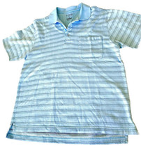 IZod Golf Shirt Small Blue Polo Style 21” Armpit to Armpit 28” Top to Bottom - £12.02 GBP