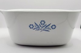 Corning Ware Blue Cornflower 2.5 Qt P-2 1/2-B Casserole Dish white blue floral - £13.53 GBP