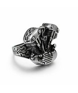 Mens Motorcycle Shovelhead Engine Ring Stainless Steel Size 10 - $35.88 CAD