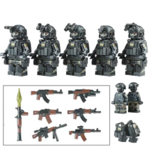 5pcs Russian Spetsnaz FSB Alpha Group Commando Minifigures Accessories - £19.60 GBP