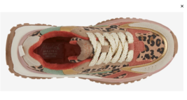 Blowfish Malibu Women&#39;s Leo Sneaker Brown Leopard Print/Rose Gold Metall... - $79.97