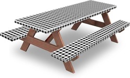 Kenobee 6Ft Picnic Table And Bench Cover, Camping Essentials Rv, White C... - $706.61 MXN