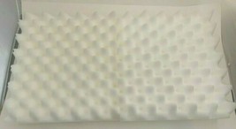 2 Eggcrate White Foam Blocks for Packing Shipping 12.75&quot; x 12&quot; x 4.5&quot; In... - £9.70 GBP