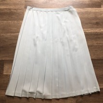 Vintage Carol Brent Pleated Polyester A Line Skirt Womens Small Baby Blu... - $228.43 MXN