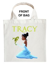 Princess Tiana Trick or Treat Bag, Personalized Princess and the Frog Ha... - $16.82+