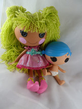 Lalaloopsy Doll Full Size 12” Green Yarn Hair plus 8&quot; Baby with Blue Mol... - £16.61 GBP