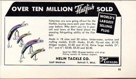 1953 Print Ad Helin Flatfish Fishing Lures Detroit,Michigan - $8.33