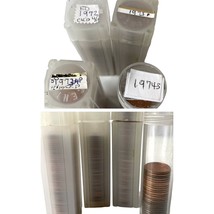 4 Bank Roll Tubes of 1972 1973 1974 Lincoln Memorial One Cent Penny Coins Lot - £5.46 GBP