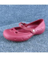 Crocs Youth Girls Mary Jane Shoes Red Synthetic Lace Up Size 13 Medium - £19.67 GBP