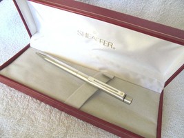 SHEAFFER TARGA ball pen in steel In it&#39;s gift box with garantee - £22.91 GBP