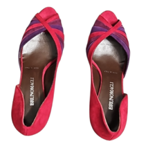 Vintage Bruno Magli Sophi Multi Color 3 2/1" Heel Size 7 Never Worn image 5