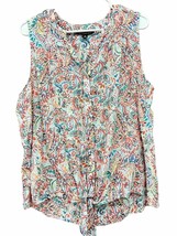 Zac &amp; Rachel NWOT Womens 1X Paisley Knot Shirt -  RB - £10.92 GBP