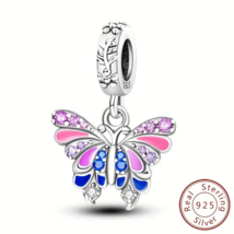 Magical Butterfly 925 Sterling Silver Charm - £15.87 GBP