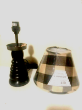 New small Black Wood Lamp with Shade - £65.54 GBP