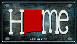 New Mexico Home State Outline Novelty Mini Metal License Plate Tag - £11.72 GBP