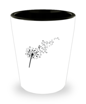 Shot Glass Tequila Party Funny Dandelion Music Note  - £15.85 GBP