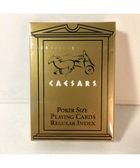 NEW SEALED Caesars Casino Poker Size Linen Finish  Quality Playing Cards... - £30.37 GBP