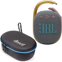 Jbl Clip 4 Portable Bluetooth Wireless Speaker Bundle With Divvi!, Gray - $51.99