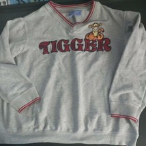 Disney Sweatshirt Womens 2XL Gray Pullover Tigger Crewneck/Vneck Embroid... - $24.70