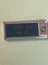 Ohio DAV Disabled American Veterans License Plate Tag Key Chain 1972 (795UY) vtg - £14.01 GBP