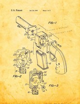 Resilient Breech Firearm Patent Print - Golden Look - $7.95+