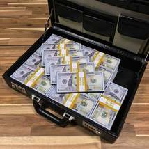 $500,000 New Series BLANK FILLER Prop Money Stacks &amp; Briefcase - £561.27 GBP
