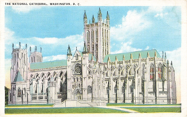 Washington, D C The National Cathedral of Saints Peter &amp; Paul Linen Postcard D2 - £2.76 GBP