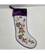 Sudha Purple White Beaded Flower Christmas Stocking - €46,69 EUR Sudha Purple White Beaded Flower Christmas Stocking - €46,69 EUR