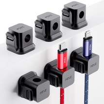 6 Pack Cord Organizer, Adhesive Charger Cable Clips, Wire Holder Keeper Organize - £18.37 GBP