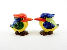 Vintage Japan Salt and Pepper Shakers, Cute, Colorful Hand Painted Ceramic Birds - £30.79 GBP