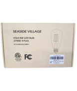 8W LED Edison Light Bulb 2700K Soft White  E26 820 Lumens - 4 Pack - $305.92 MXN
