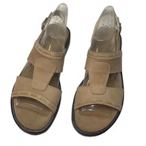 Sebago Slingback Buckle Sandals Tan Open Toe Suede Women Size 8.5 N - €17,40 EUR
