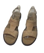 Sebago Slingback Buckle Sandals Tan Open Toe Suede Women Size 8.5 N - €17,40 EUR