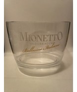 Mionetto Valdobbiadene Bollicine Italians Clear Acrylic Ice Bucket Italy - $16.91 CAD