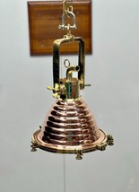 Antique Maritime Brass &amp; Copper Wiska HANGING/PENDANT Fixture Light Lot Of 5 - $1,494.05