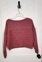 prAna Phono Sweater Women&#39;s Sz M Red Long Sleeve Wool Blend Oversized Cr... - $23.38