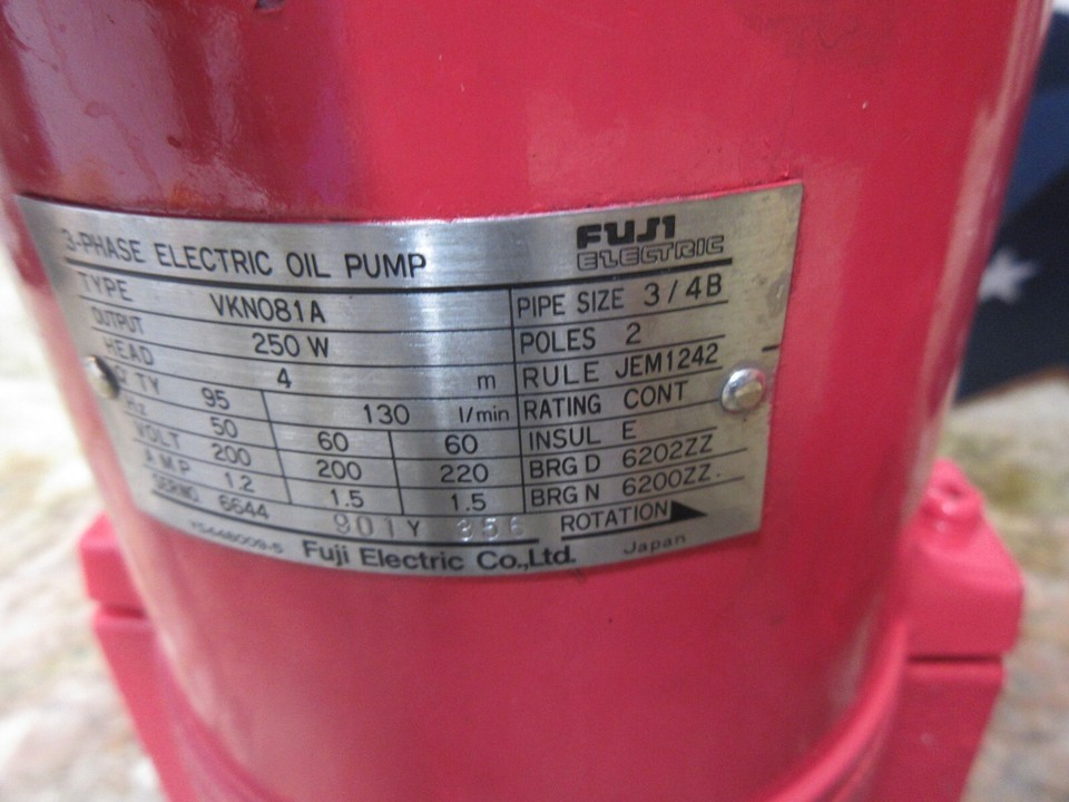 FUJI COOLANT PUMP VKN081A MATSUURA MC 510V EACH 1 Item image 5
