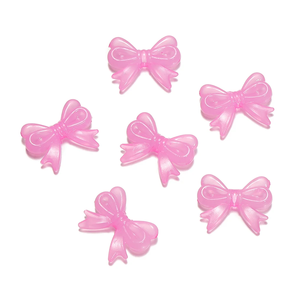 30Pcs/Lot 14x18mm Bowknot Transparent Bow Spacer Beads Earrings Making -... - $1.72