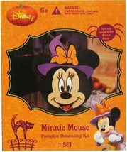 Halloween Disney Witch Minnie Mouse Pumpkin Decorating Kit 9&quot;-11&quot; - £19.97 GBP
