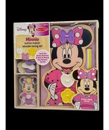 Melissa &amp; Doug Disney Minnie Mouse Button Match Wooden Lacing Set Matchi... - $440.77 MXN