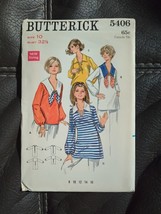 Misses Overblouse Two Lengths Size 10 Butterick 5406 Sewing Pattern VTG 60&#39;s UC - £22.77 GBP