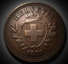 Seltene Helvetia 1870 Swiss Fantasy Medaille - Limited Edition... - $13.17