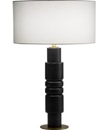Table Lamp CYAN DESIGN DUBOIS Transitional Drum Shade 1-Light Black White - £1,067.18 GBP