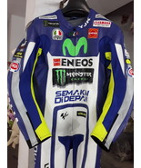 Custom MADE MOVISTAR LEATHER RACING MOTORBIKE SUITS WITH PROTECTIONS ALL... - €238,48 EUR