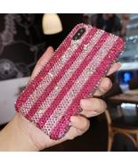 Pink stripe Sparkling Phone Case for iPhone 13, iPhone 13 Pro, iPhone 13... - £22.01 GBP