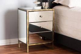 Sebille Mirrored 3-Drawer End Table - $338.00