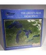 The Great Lakes From Space Heritage 550 Piece Jigsaw Puzzle Factory Seal... - £18.38 GBP