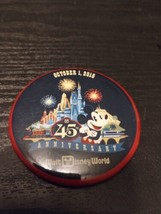 Walt Disney World 45th Anniversary Button October 1, 2016 Rare - £7.02 GBP